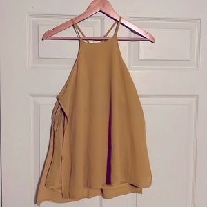 Mustard, yellow tank top